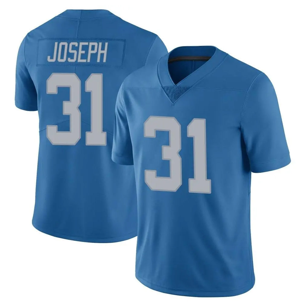 Choea D.Lions #31 Kerby Joseph Player Blue Limited Throwback Vapor Untouchable Stitched Jerseys