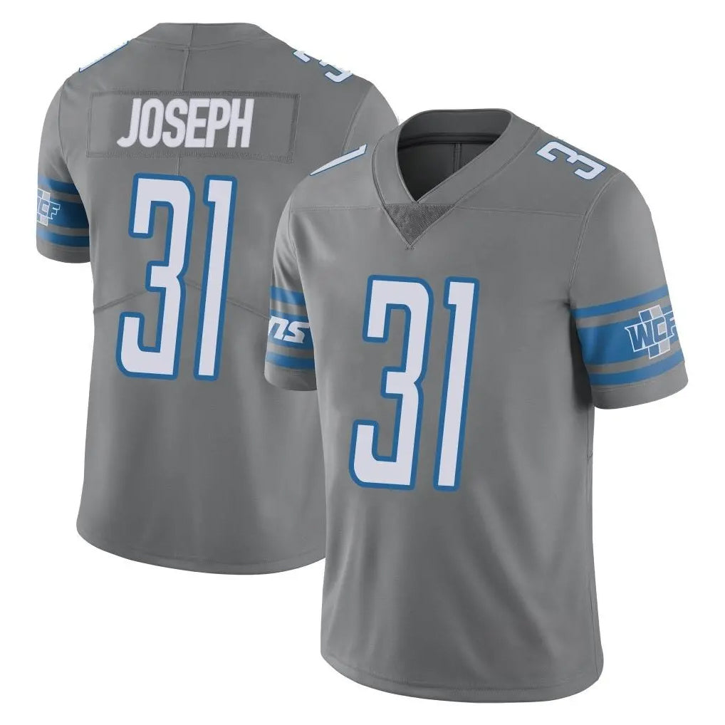 Choea D.Lions #31 Kerby Joseph Player Gray Vapor Untouchable Limited Home Game Stitched Jerseys