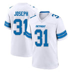 Choea D.Lions #31 Kerby Joseph Player White Alternate Home Game Stitched Jerseys