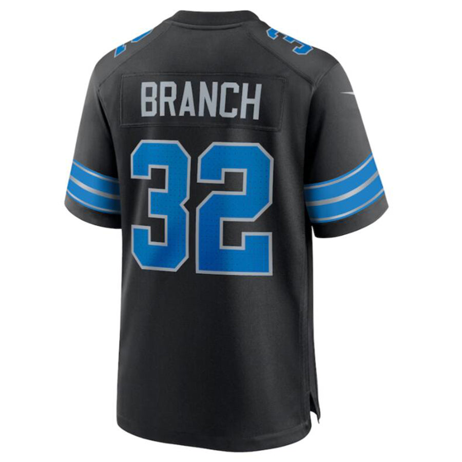 Choea D.Lions #32 Brian Branch Black 2nd Alternate Game Jersey American Stitched Jerseys
