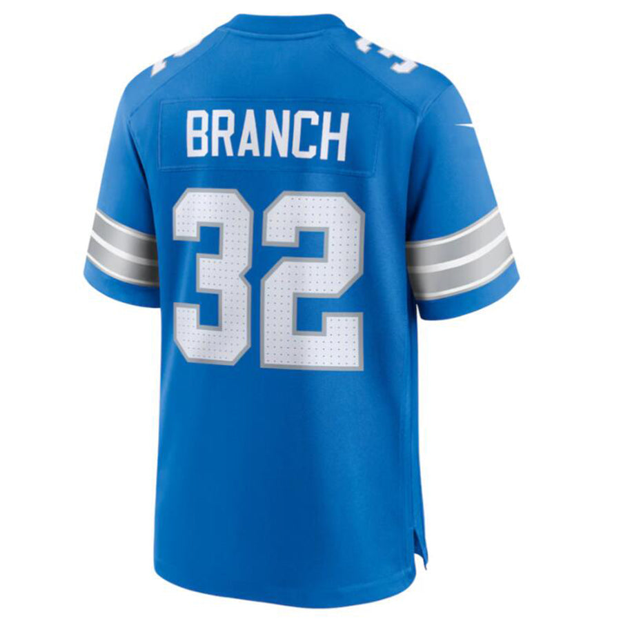 Choea D.Lions #32 Brian Branch Blue Game Jersey American Stitched Stitched Jerseys