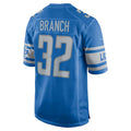 Choea D.Lions #32 Brian Branch Player Blue Replica Game Stitched Jerseys