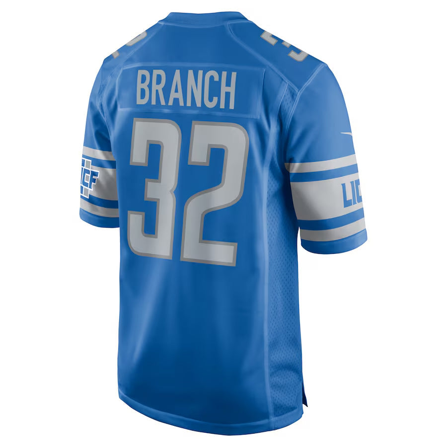 Choea D.Lions #32 Brian Branch Player Blue Replica Game Stitched Jerseys