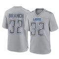 Choea D.Lions #32 Brian Branch Player Gray Atmosphere Fashion Home Game Stitched Jerseys