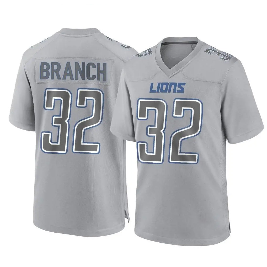 Choea D.Lions #32 Brian Branch Player Gray Atmosphere Fashion Home Game Stitched Jerseys