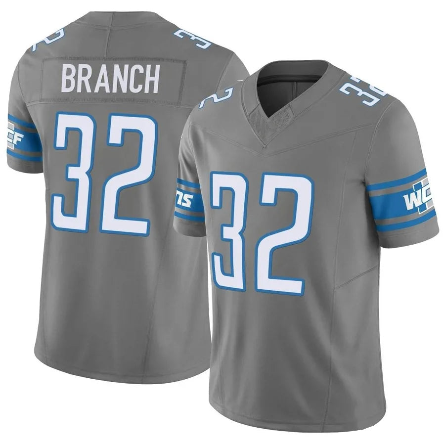Choea D.Lions #32 Brian Branch Player Gray Vapor F.U.S.E. Limited Stitched Jerseys