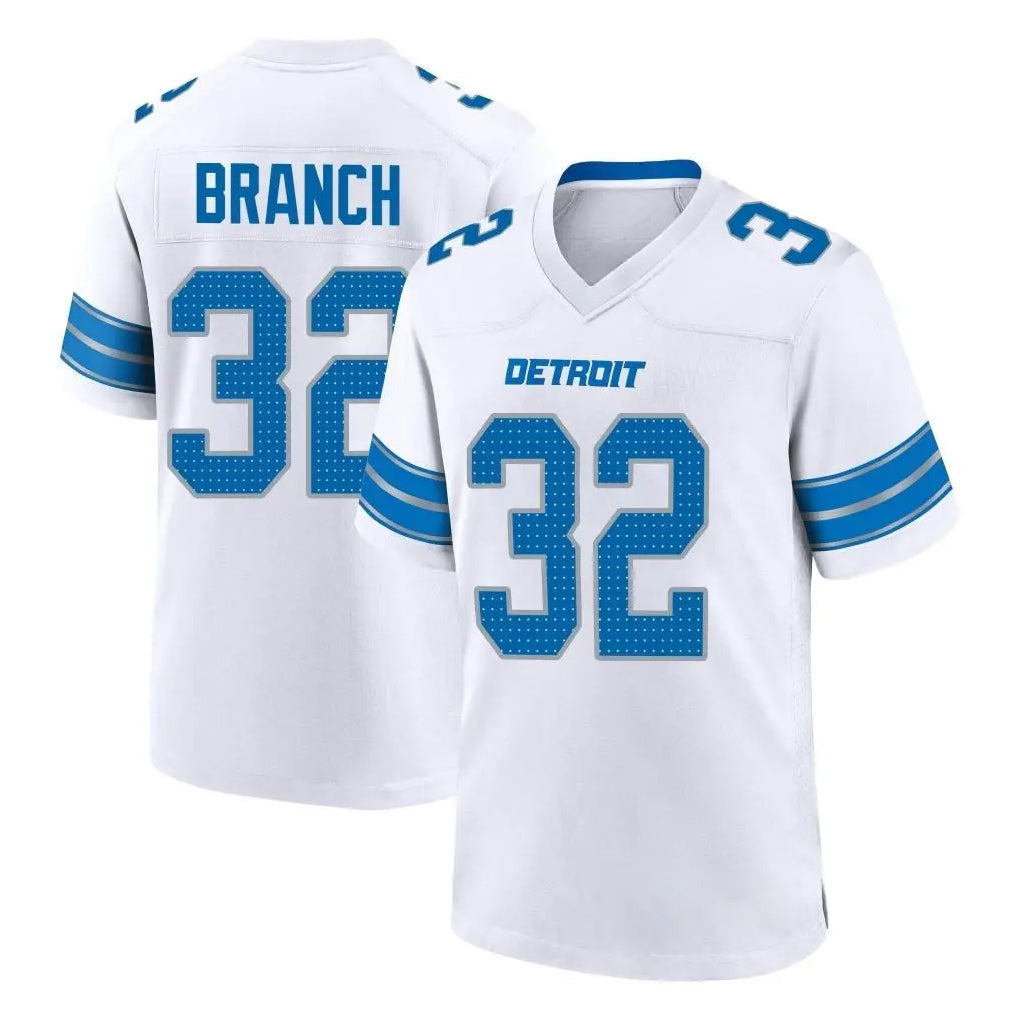 Choea D.Lions #32 Brian Branch Player White Alternate Home Game Stitched Jerseys
