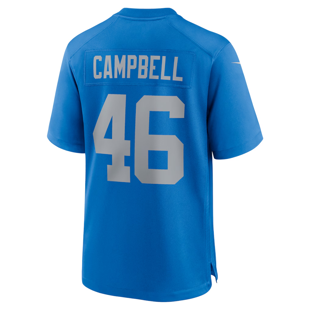 Choea D.Lions #46 Jack Campbell Blue Game Stitched Jerseys