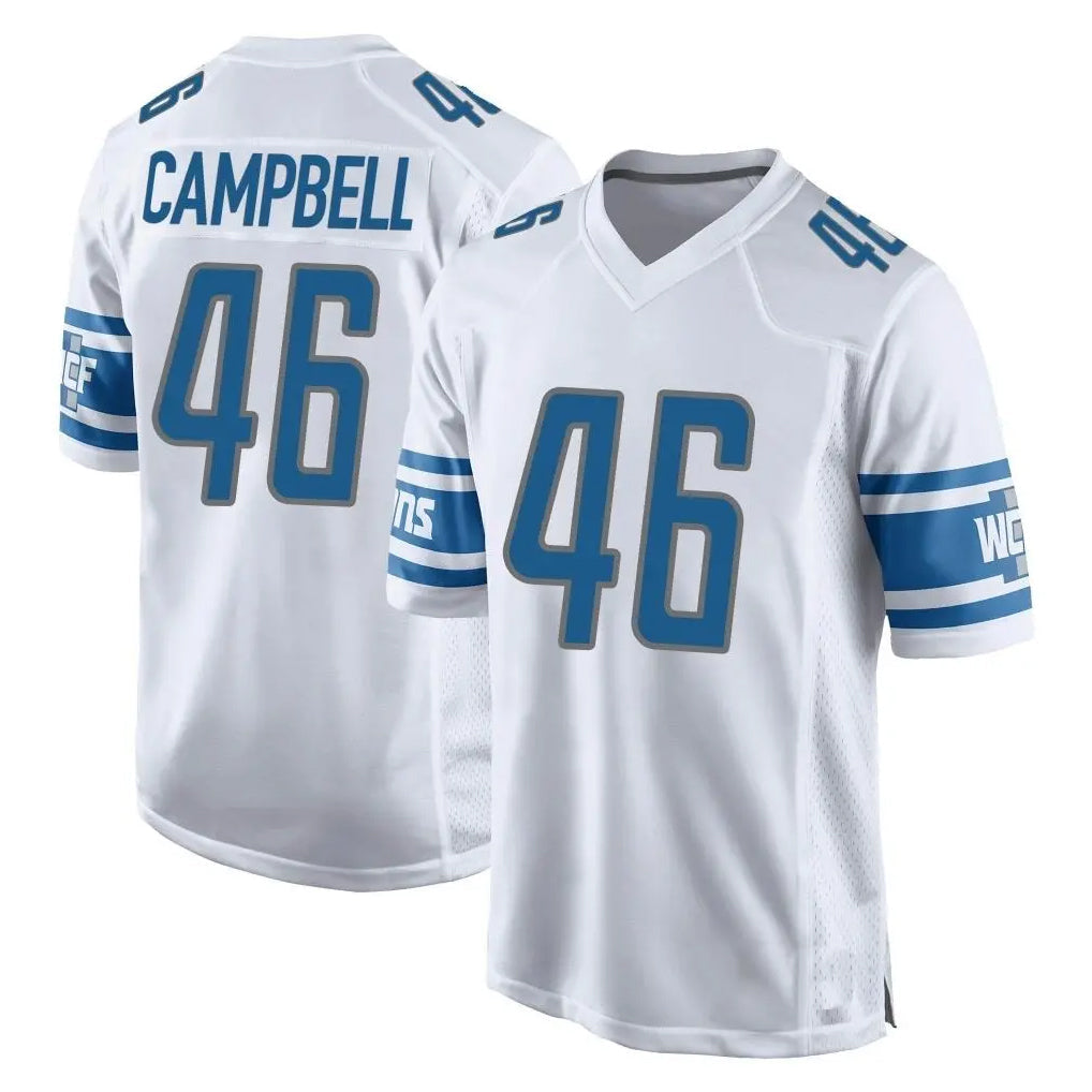 Choea D.Lions #46 Jack Campbell Player White Home Game Stitched Jerseys