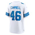 Choea D.Lions #46 Jack Campbell White White Game Stitched Jerseys