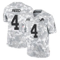 Choea D.Lions #4 D.J. Reed Player Arctic Camo Salute To Service Limited Stitched Jerseys