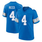 Choea D.Lions #4 D.J. Reed Player Blue Alternate Home Game Stitched Jerseys