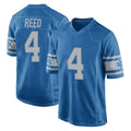 Choea D.Lions #4 D.J. Reed Player Blue Vapor Untouchable Throwback Game Stitched Jerseys