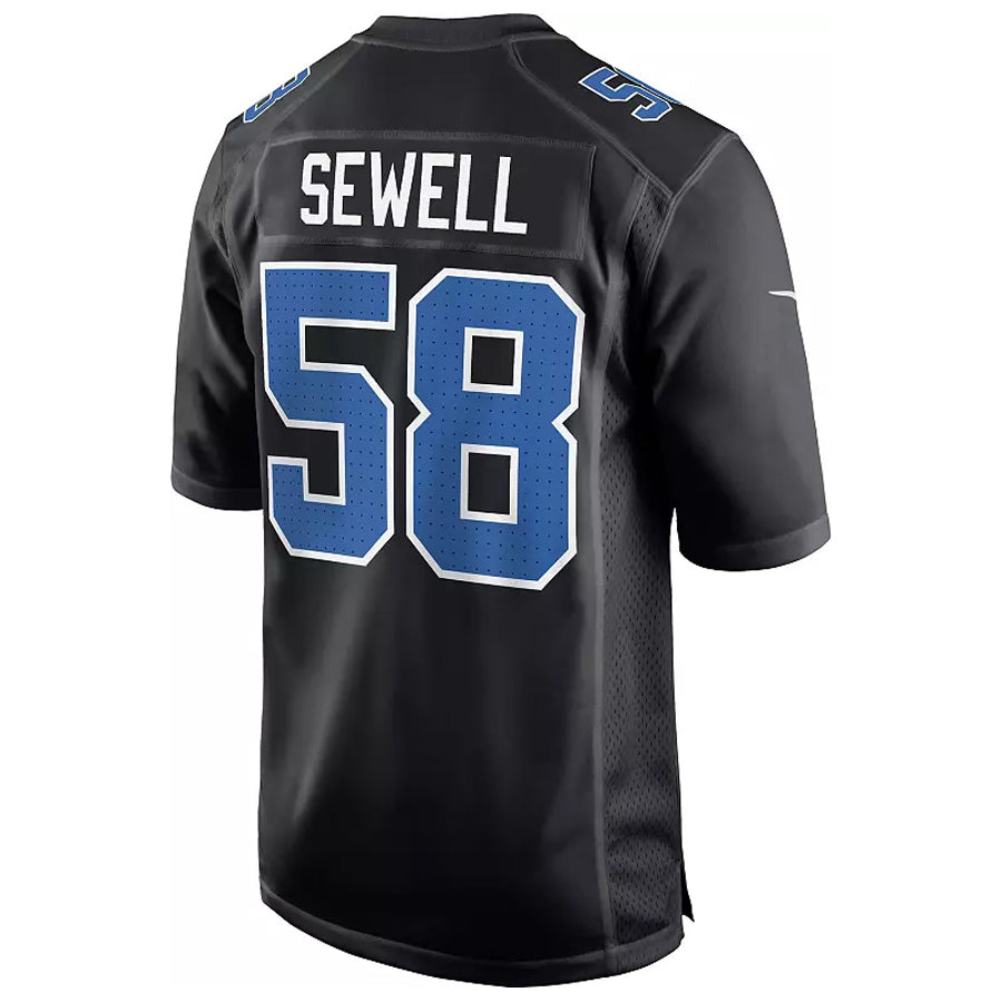 Choea D.Lions #58 Penei Sewell Player Black Fashion Game Stitched Jerseys