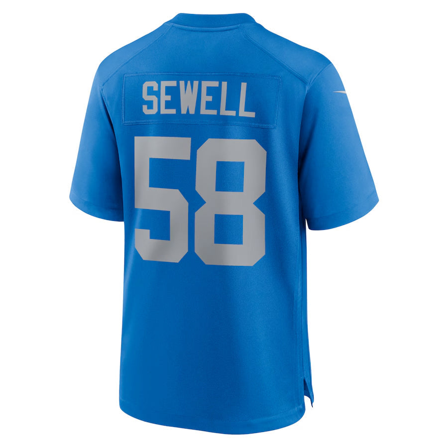 Choea D.Lions #58 Penei Sewell Player Blue Alternate Game Stitched Jerseys