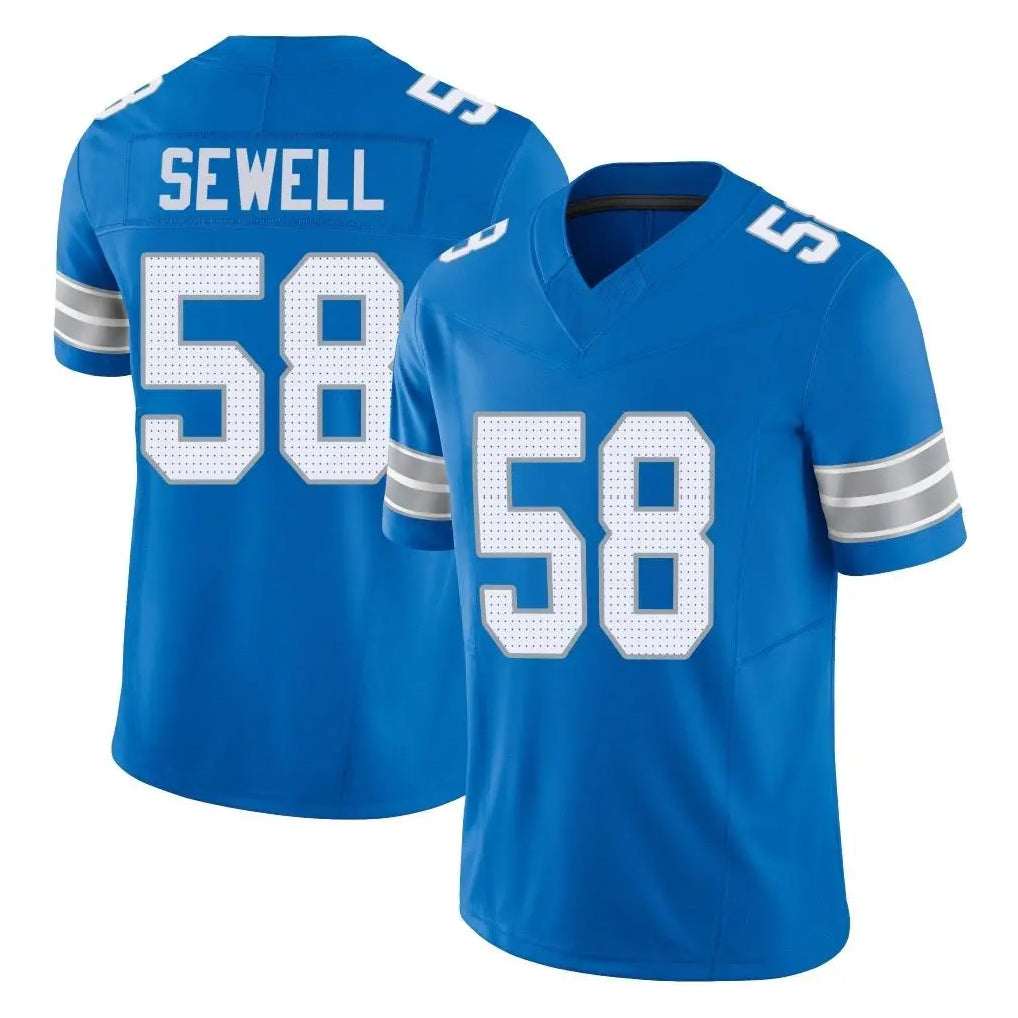 Choea D.Lions #58 Penei Sewell Player Blue Limited Vapor F.U.S.E. Alternate Home Game Stitched Jerseys