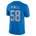 Choea D.Lions #58 Penei Sewell Player Blue Vapor F.U.S.E. Alternate Limited Game Stitched Jerseys