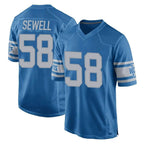 Choea D.Lions #58 Penei Sewell Player Blue Vapor Untouchable Throwback Game Stitched Jerseys