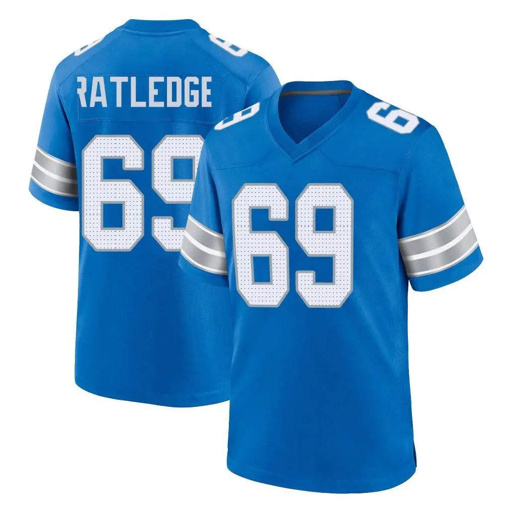 Choea D.Lions #69 Tate Ratledge Player Blue Alternate Home Game Stitched Jerseys