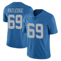 Choea D.Lions #69 Tate Ratledge Player Blue Limited Throwback Vapor Untouchable Stitched Jerseys