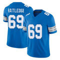 Choea D.Lions #69 Tate Ratledge Player Blue Limited Vapor F.U.S.E. Alternate Home Game Stitched Jerseys