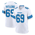 Choea D.Lions #69 Tate Ratledge Player White Alternate Home Game Stitched Jerseys