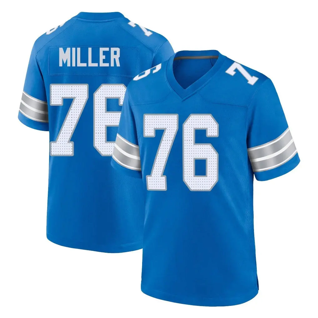Choea D.Lions #76 Blake Miller Player Blue Alternate Home Game Stitched Jerseys