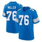 Choea D.Lions #76 Blake Miller Player Blue Alternate Home Game Stitched Jerseys