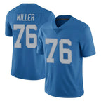 Choea D.Lions #76 Blake Miller Player Blue Limited Throwback Vapor Untouchable Stitched Jerseys