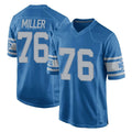 Choea D.Lions #76 Blake Miller Player Blue Vapor Untouchable Throwback Game Stitched Jerseys