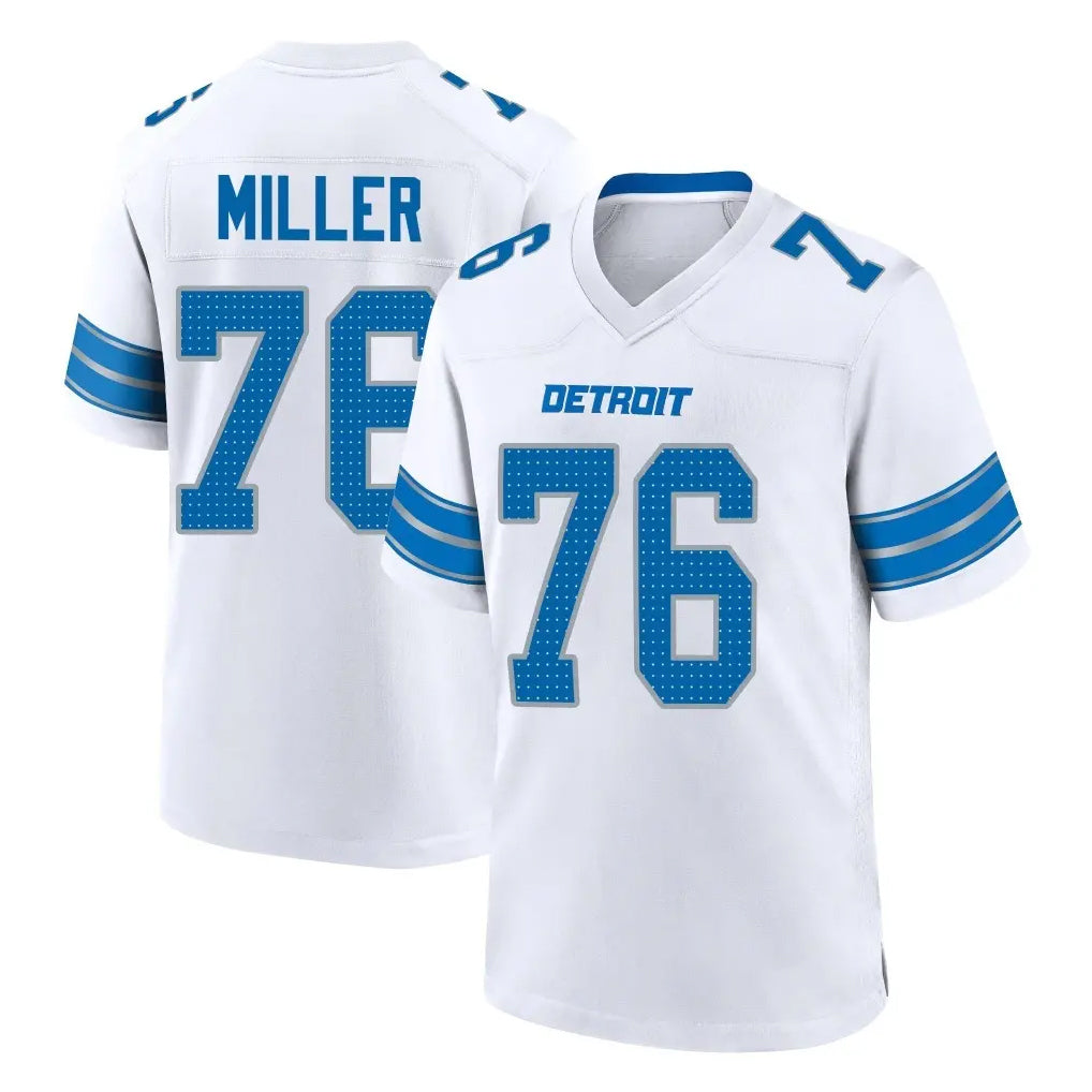 Choea D.Lions #76 Blake Miller Player White Alternate Home Game Stitched Jerseys