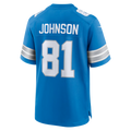 Choea D.Lions #81 Calvin Johnson Blue Team Retired Game Stitched Jerseys