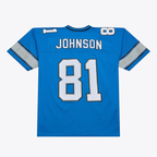 Choea D.Lions #81 Calvin Johnson Mitchell & Ness Blue 2007 Legacy Replica JerseyStitched Puhic Game Jerseys