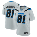 Choea D.Lions #81 Calvin Johnson Silver 2026 Rivalries Collection Game Stitched Jerseys
