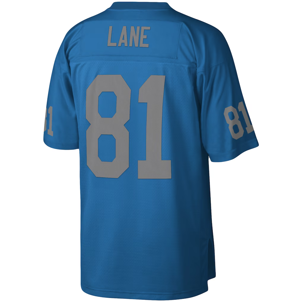 Choea D.Lions #81 Richard Lane Mitchell & Ness Blue Legacy Replica Jersey Stitched Puhic