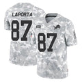 Choea D.Lions #87 Sam LaPorta Player Arctic Camo Salute To Service Limited Stitched Jerseys
