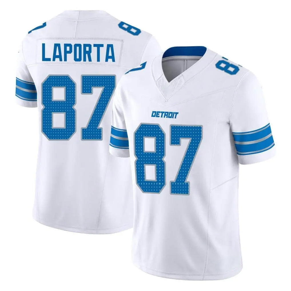 Choea D.Lions #87 Sam LaPorta Player White Limited Vapor F.U.S.E. Alternate Home Game Stitched Jerseys