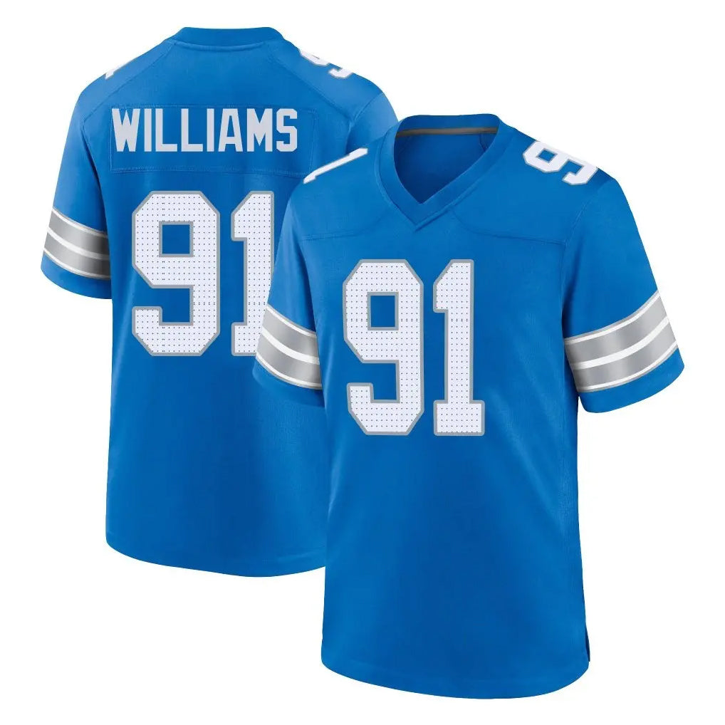 Choea D.Lions #91 Tyleik Williams Player Blue Alternate Home Game Stitched Jerseys