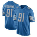 Choea D.Lions #91 Tyleik Williams Player Blue Home Game Stitched Jerseys