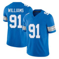 Choea D.Lions #91 Tyleik Williams Player Blue Limited Vapor F.U.S.E. Alternate Home Game Stitched Jerseys