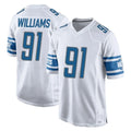 Choea D.Lions #91 Tyleik Williams Player White Home Game Stitched Jerseys