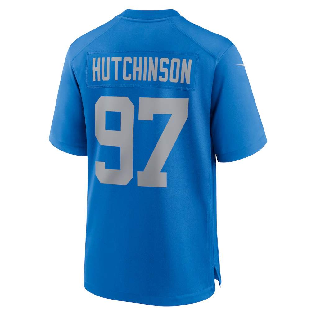 Choea D.Lions #97 Aidan Hutchinson Blue Alternate Game Stitched Jerseys