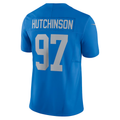Choea D.Lions #97 Aidan Hutchinson Blue Vapor F.U.S.E. Alternate Limited Stitched Jerseys