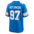 Choea D.Lions #97 Aidan Hutchinson Player Blue Home Game Stitched Jerseys