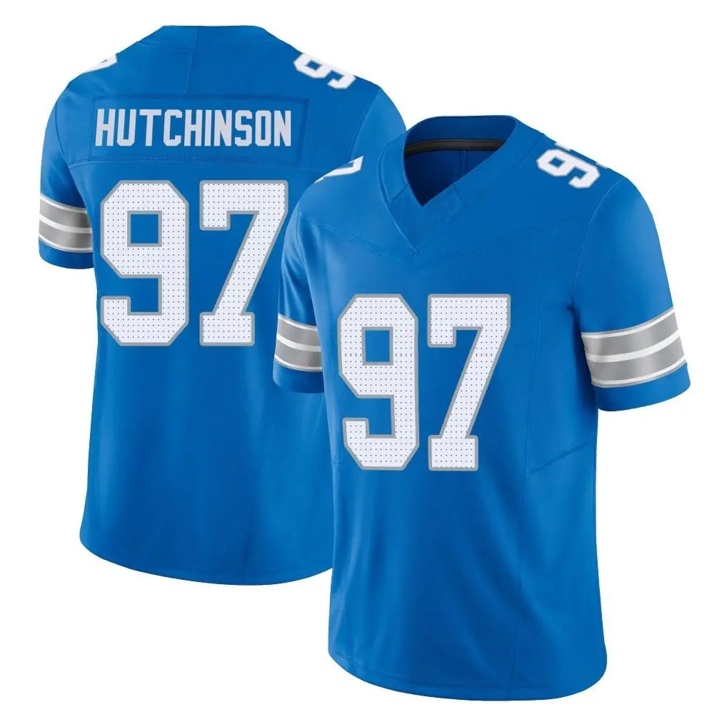 Choea D.Lions #97 Aidan Hutchinson Player Blue Limited Vapor F.U.S.E. Alternate Home Game Stitched Jerseys
