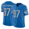 Choea D.Lions #97 Aidan Hutchinson Player Blue Vapor F.U.S.E. Limited Home Game Stitched Jerseys