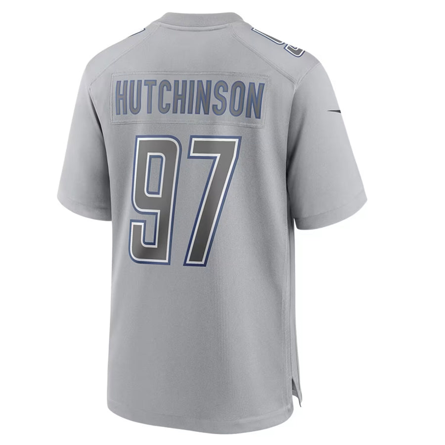 Choea D.Lions #97 Aidan Hutchinson Player Grey Atmosphere Fashion Stitched Jerseys