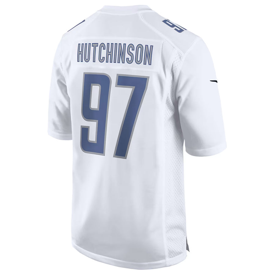 Choea D.Lions #97 Aidan Hutchinson Player White Limited Fashion Stitched Jerseys