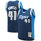 Choea D.Mavericks Mitchell & Ness #41 Dirk Nowitzki Navy Dallas Mavericks 2011-2012 Hardwood Classics Swingman Stitched Jerseys