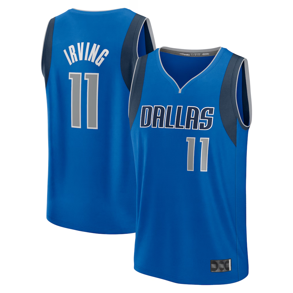 Choea D.Mavericks #11 Kyrie Irving Blue Fast Break Replica Player Jerseys - Icon Edition